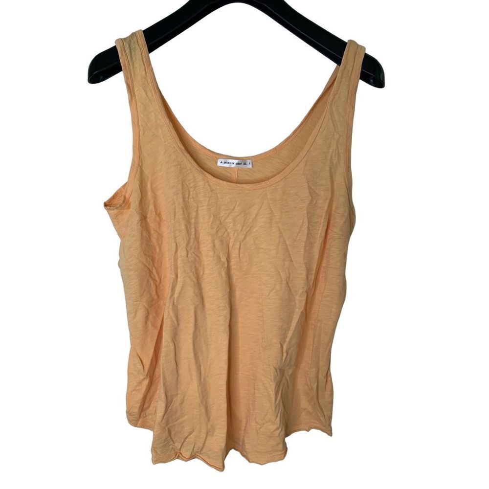 American Giant tank top sleeveless light orange women's size large